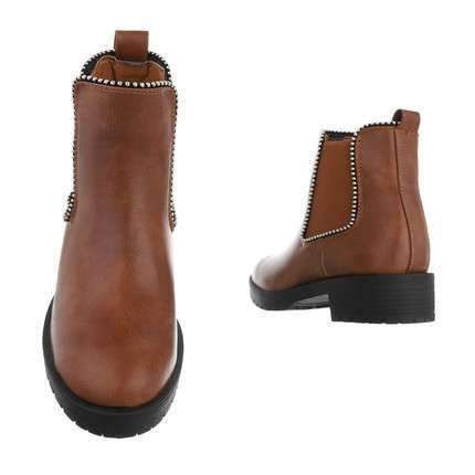 Jenna Faux Leather and Stud Detail Chelsea Boot