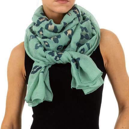 Aria Luxury green Leopard Print Scarves