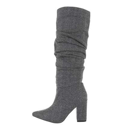 Maya Knee High Slouch Block Heel Boot