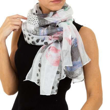 Feather Print Lightweight Scarf