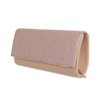 Paris champagne Glitter Chain Strap Clutch Bag