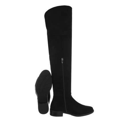 Bella Flat Over The Knee Faux Suede Boot