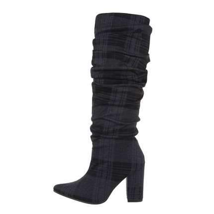 Maya Knee High Slouch Block Heel Boot