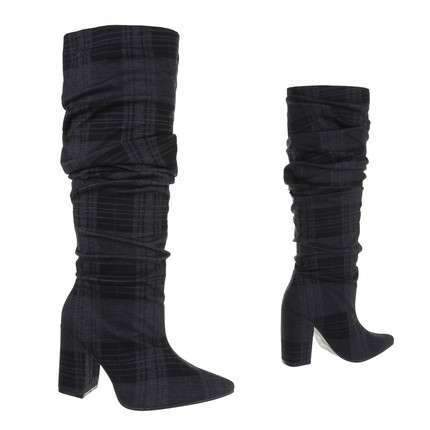 Maya Knee High Slouch Block Heel Boot