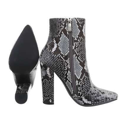 Layla Snake Print Block Heel Boot