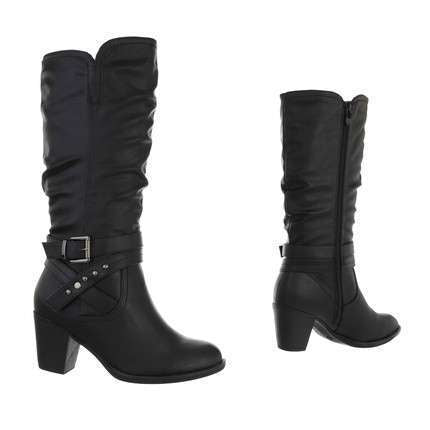 Ella High Heel Faux Leather Boot