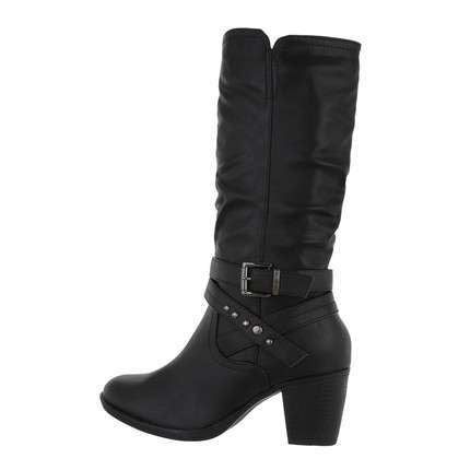 Ella High Heel Faux Leather Boot