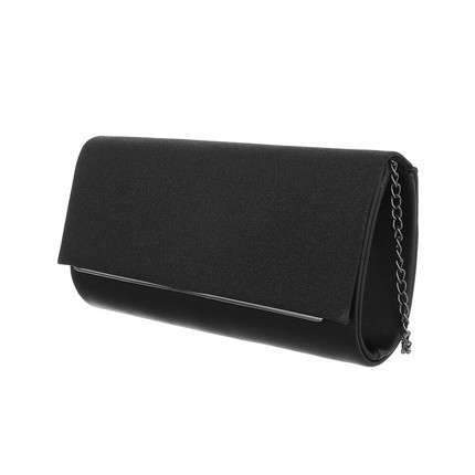 Paris black Glitter Chain Strap Clutch Bag