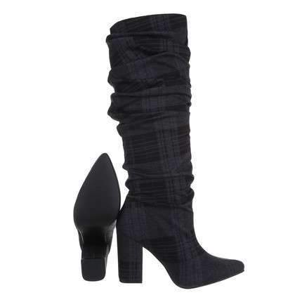 Maya Knee High Slouch Block Heel Boot