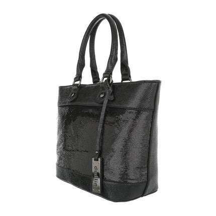 Brooklyn Medium Black Sequinn Shoulder Bag