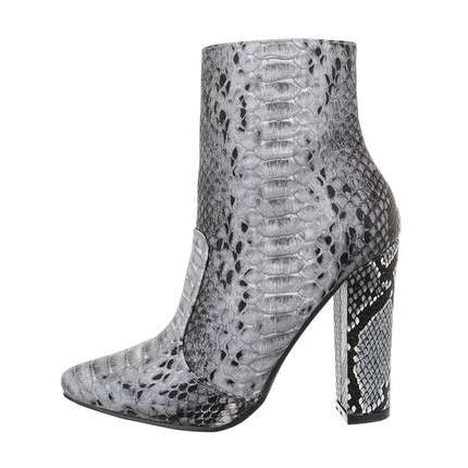 Layla Snake Print Block Heel Boot