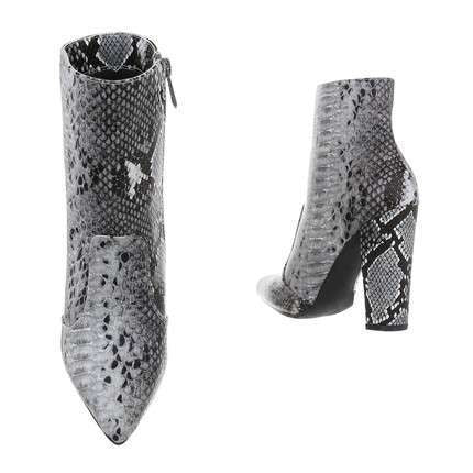 Layla Snake Print Block Heel Boot