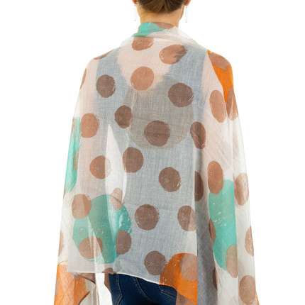 Polka Dot Print Lightweight Scarf