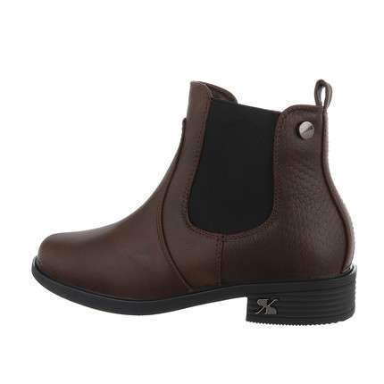 Holly brown Faux Leather Chelsea Boot