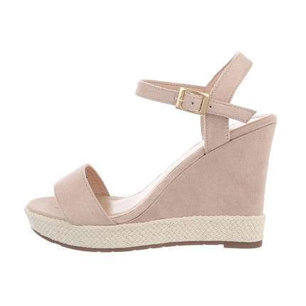 Suzie Faux Suede Wedge Sandals