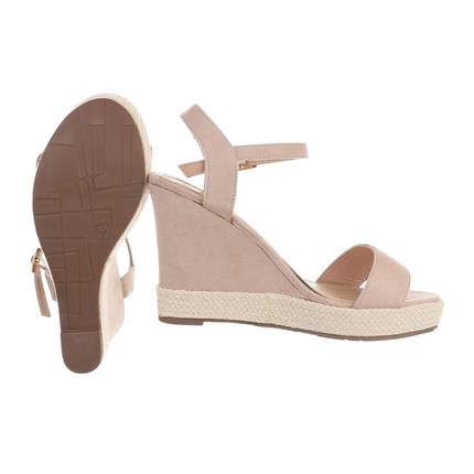 Suzie Faux Suede Wedge Sandals