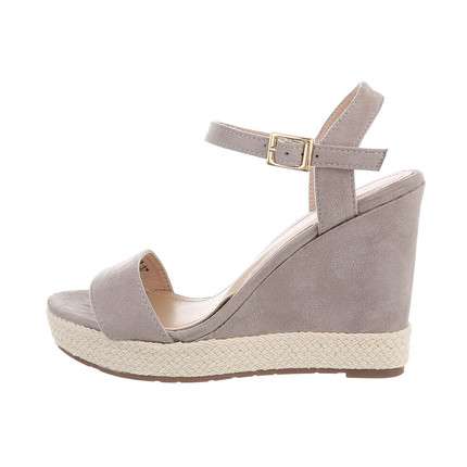 Suzie Faux Suede Wedge Sandals