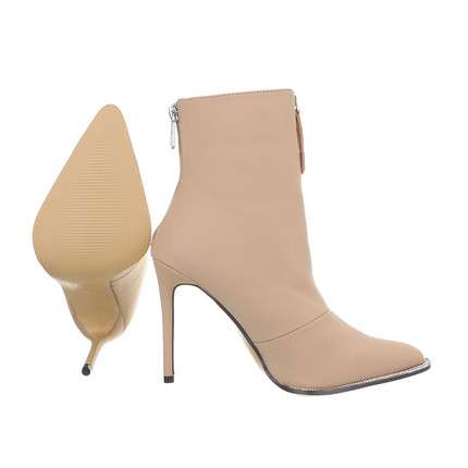 Tilly Champagne High Heel Ankle Boot