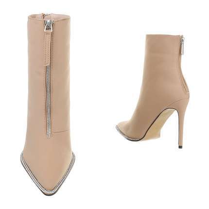 Tilly Champagne High Heel Ankle Boot