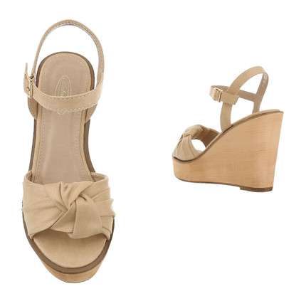 Lucia Bowknot Wedge Sandals