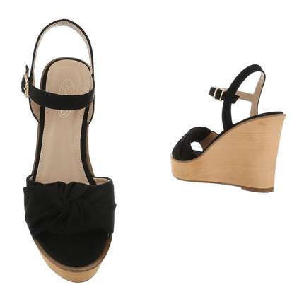 Lucia Bowknot Wedge Sandals