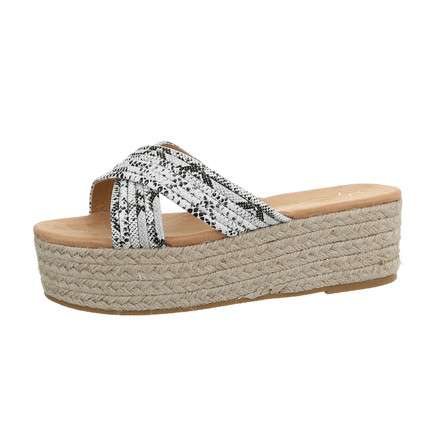 Leah Snake Print Wedge Sandal