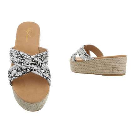 Leah Snake Print Wedge Sandal