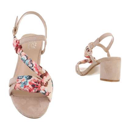 Amelia Sandal with block heel