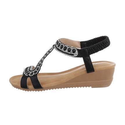 Camila Black Diamante Sandal