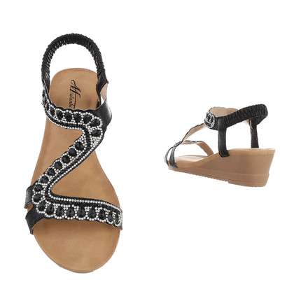 Camila Black Diamante Sandal