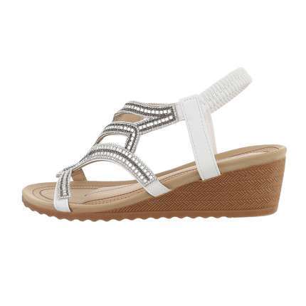 Bree Boho Rhinestone Wedge Sandle