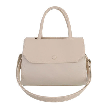 Urban Cream Faux Leather Medium Tote Bag